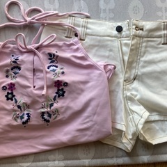 【新品】デニム水着4点セットの画像