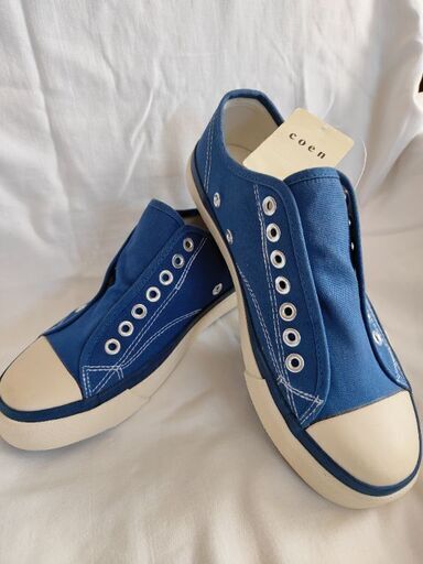 新品 25.0 coen スニーカー スリッポン
