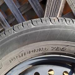 ダンロップ 145/80R13 ホイール＆タイヤ4本 軽自動車向け　ダイハツ純正ホイールの画像