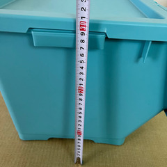 衣装ケース青、白2個セットの画像