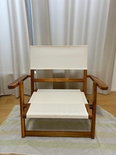 ニトリ　木製ローチェアー　　折りたたみチェア