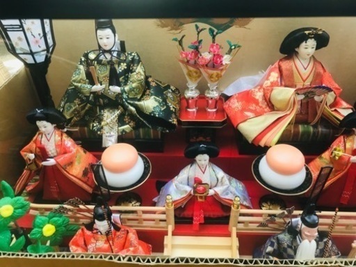 雛人形　ひな人形　ひな祭り　ガラスケース