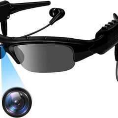 メガネカメラ サングラスカメラ スポーツカメラ メガネ型 隠しカ...
