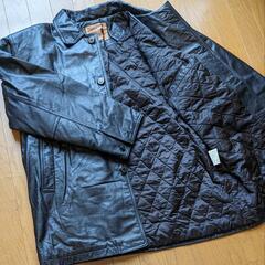 manphoto レザーカーコートの画像