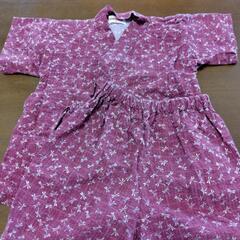 ベビー服 子供服 甚平 90 トンボ柄の画像