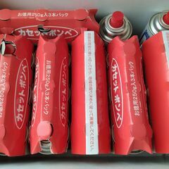 カセットコンロ+ガスボンベ18本