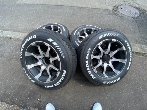 ハイエースホワイトレター　PARADA PA03 215/65R16C