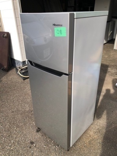 北九州市内配送無料　保証付き　2018年　HR-B12AS 冷蔵庫 シルバー [2ドア /右開きタイプ /120L] 
