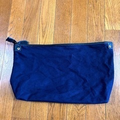 【2000円】オティアス　シュリンクレザー　トートバッグ　ネイビーの画像