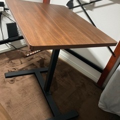山善 昇降デスク ガス式 高さ67〜102cm