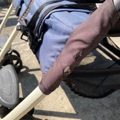 ココロン　ツイン　ネイビー　横型二人乗りベビーカー　双子用の画像
