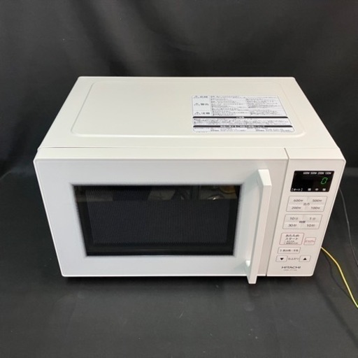 動作品 日立 HITACHI HMR-FT19A 電子レンジ フラット庫内モデル 2023年製