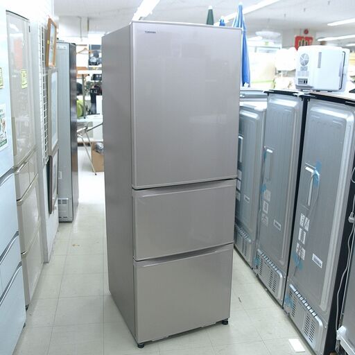 冷蔵庫　375L　3ドア　東芝　GR-H38SY（NP）　リユース品