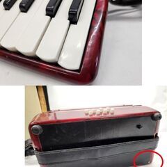 現状品 yingjie 英木 ミニアコーディオン 22鍵盤 8BASS 鍵盤楽器 楽器 独奏用 ピアノ 赤 レッド 札幌市 平岸店の画像