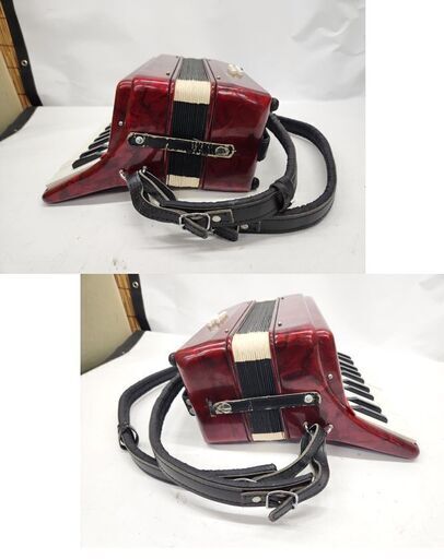 現状品 yingjie 英木 ミニアコーディオン 22鍵盤 8BASS 鍵盤楽器