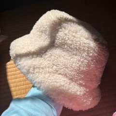 1回のみ使用　gu　ボアバケハ　ボアバケットハット　白