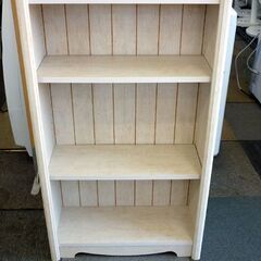 ☆本棚 ブックシェルフ 幅585mm 奥行260mm 高さ1595mm ニトリ 5段 書棚 白 札幌 北20条店の画像