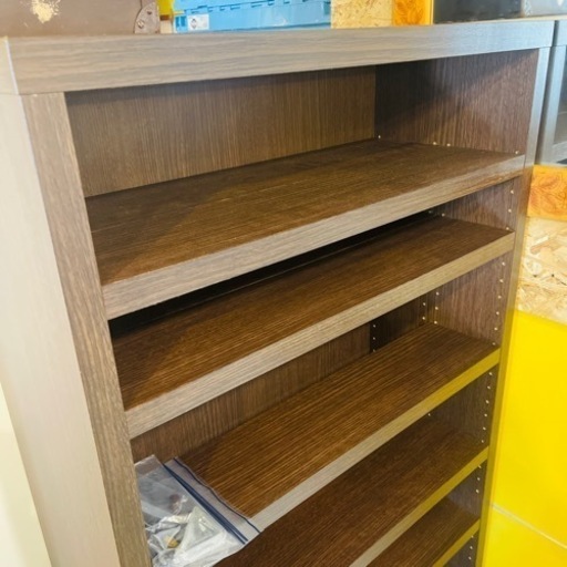 《売約済》【池上店】 フナモコ　コミックシェルフ　本棚　ハイシェルフ　大容量　棚　ラック　シェルフ　収納　可変式　高さ調整　CD DV