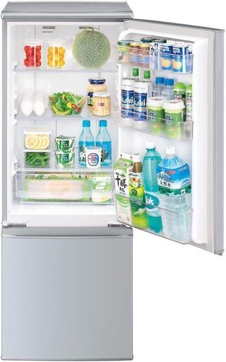 配送込みSHARP 冷蔵庫(幅48.0cm) 167L シルバー系 SJ-D17E-S