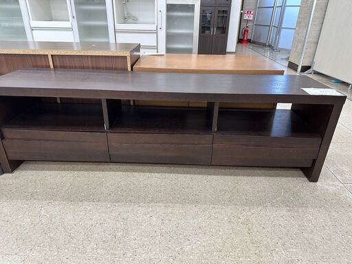 店長値引き★ジモティ割あり★  テレビ台 茶 H46.5×D39.5×W162.5 クリーニング済み TJ5668