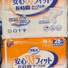 白十字 PUサルバ 安心Wフィット M-L 28枚 2個