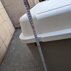 【受渡済】屋外保管 コンテナボックス  ワイヤー＋鍵付き 譲りますの画像