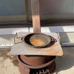 5/9までの販売‼️中古◆石焼き芋機◆石付き◆煙突付き◆鉄サビあり