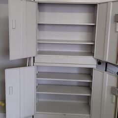 事務用 キャビネット 書類棚 書庫棚 ２個 900x390x88...