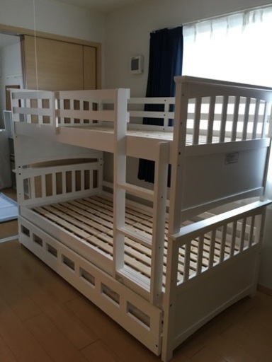 2段ベッド➕エクストラベッド付　家具 ベッド 二段ベッド