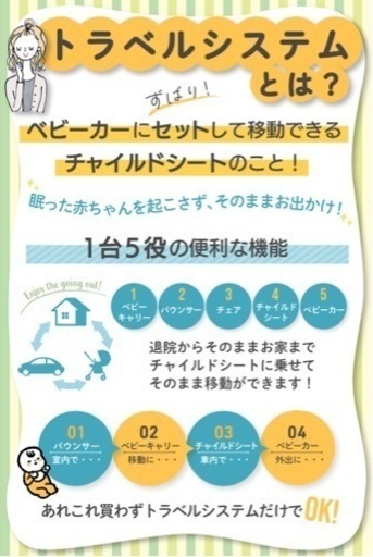 【取引中】Joie ベビーカー・チャイルドシート・ベース3点セット