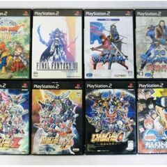 ソニー　プレイステーション2＆ソフト8点　SCPH-75000　動作良好　ドラゴンボール　ファイナルファンタジー　BASARA　ナルト他　SONYの画像