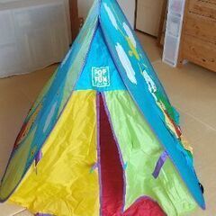 ②くまのプーさん　ハウステント　ポップアップテントの画像