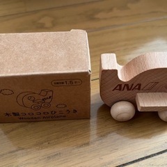 木のおもちゃ 童具館ぽこ & ANA木製コロコロ飛行機の画像