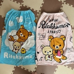 プール 巻きタオル ラップタオル スナップ付きタオル 80cm丈...