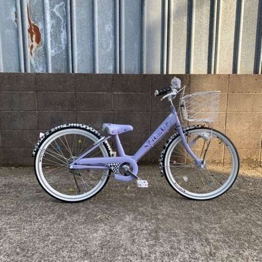 22インチ　オートライト　LED自動点灯　サカモト　スパイスアップ　自転車 子供自転車　ジュニアサイクル