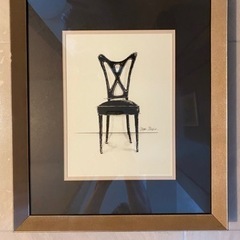椅子　チェア　アート　絵　絵画　額縁　額装　インテリア②
