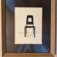 椅子　チェア　アート　絵　絵画　額縁　額装　インテリア④