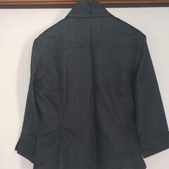 ネイビー　ジャケット　七分袖　オフィスカジュアルの画像