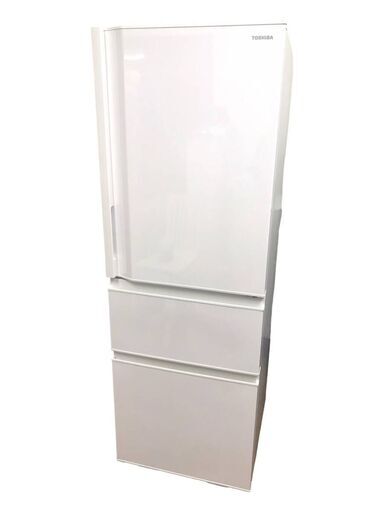 【直接引取歓迎！】TOSHIBA/東芝 ノンフロン冷凍冷蔵庫 3ドア　GR-T36SC (WT) 356L 2021年製（埼玉県川越市）