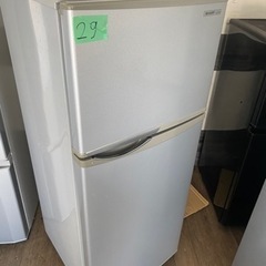 ?2️⃣9️⃣福岡市内配送無料 シャープ SHARP SJ-H12W-S [直冷式冷蔵庫 （118L・右開き） 2ドア シルバー系]