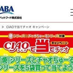 チャオちゅーる空袋ください！