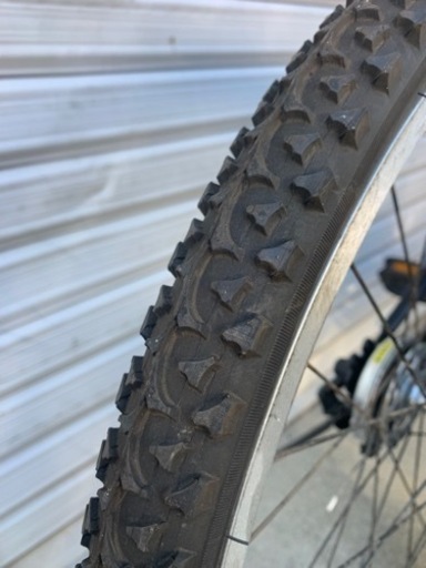 ☆前後タイヤ新古品☆   24型　7Sジュニアマウンテン　防犯登録料込価格︎‼︎