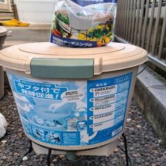 生ゴミ堆肥作り容器　中古品　発酵資材付き
