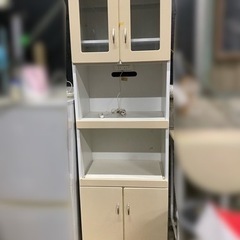 引き出し式 レンジラック 炊飯器 収納　食器棚 キッチン収納 