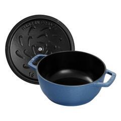 オマケ付き【新品未使用】STAUB ストウブ鍋 Wa-NABE S 16 cm ルミナスブルーの画像