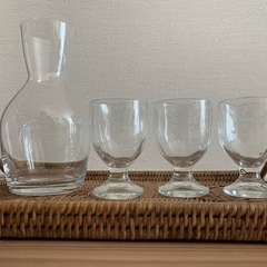 未使用　食器　ピッチャー・グラス3点の画像