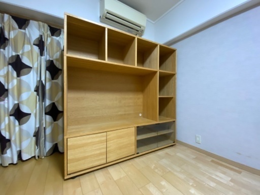 20241013売却済。、分解済み◼️【江東区】無印良品 スタッキングキャビネット　MUJI テレビボード AVボード オーク材