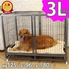 CLACOM 大型犬ケージ 中型犬ケージ ペットケージ 犬用ゲージ キャスター 屋根付き お手入れ楽 頑丈 トイレ トレー付 室内