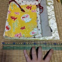 巾着袋いろいろセットでの画像