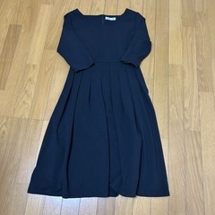 LLサイズ☆レディースフォーマルブラックワンピースの画像